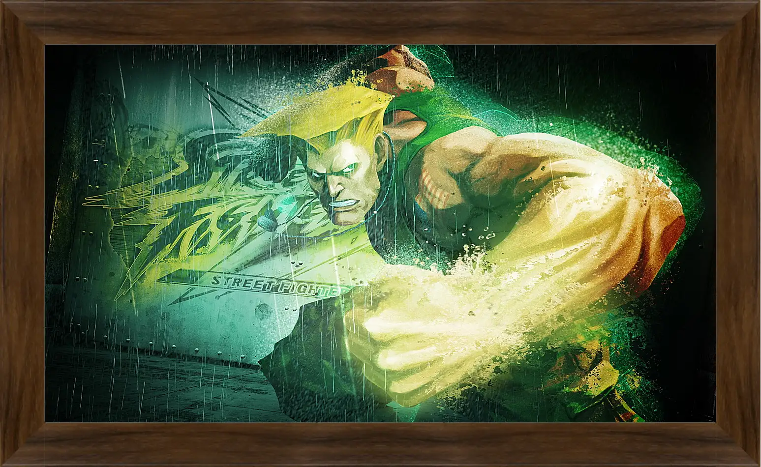 Картина в раме - street fighter x tekken, guile, dist
