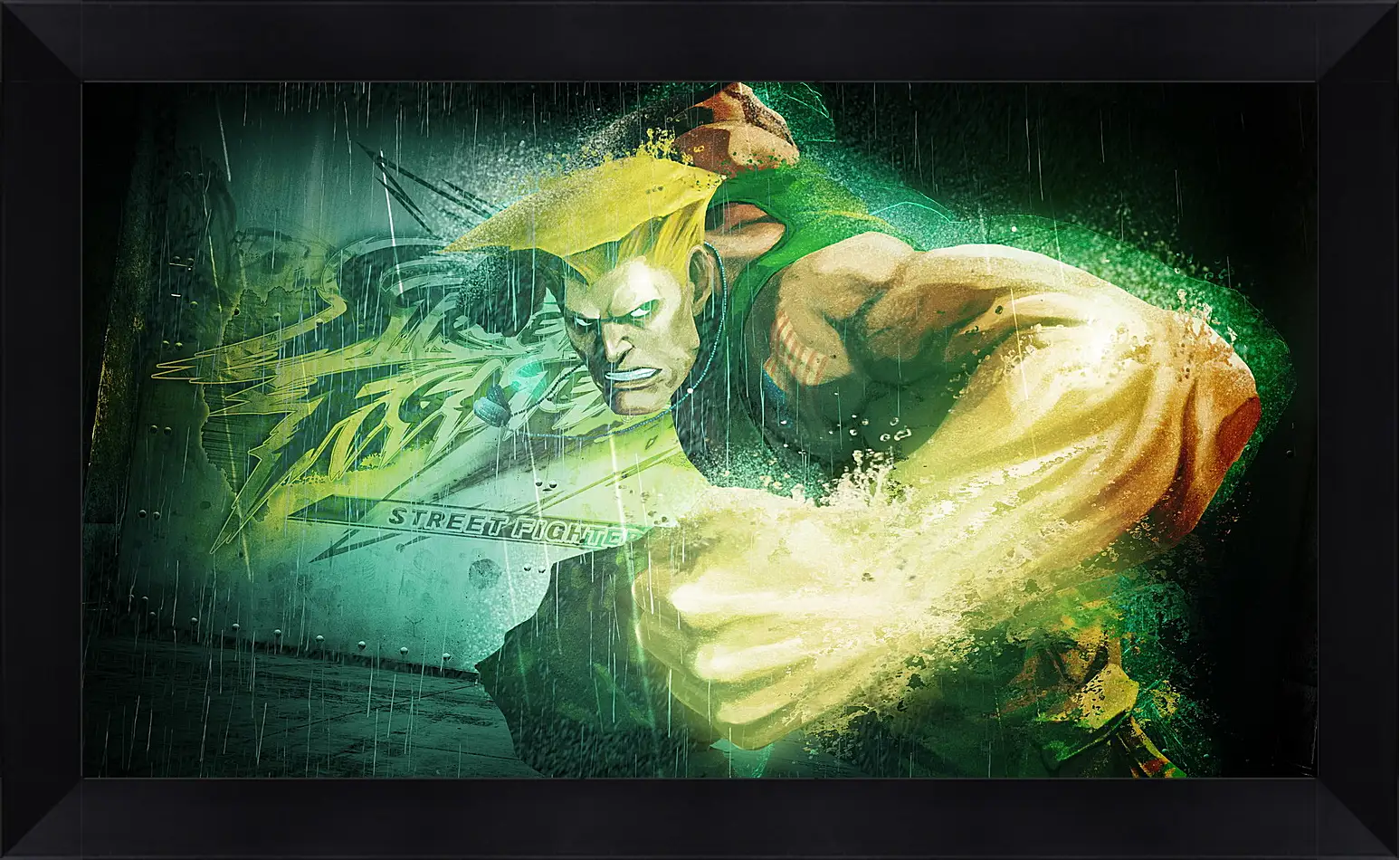 Картина в раме - street fighter x tekken, guile, dist
