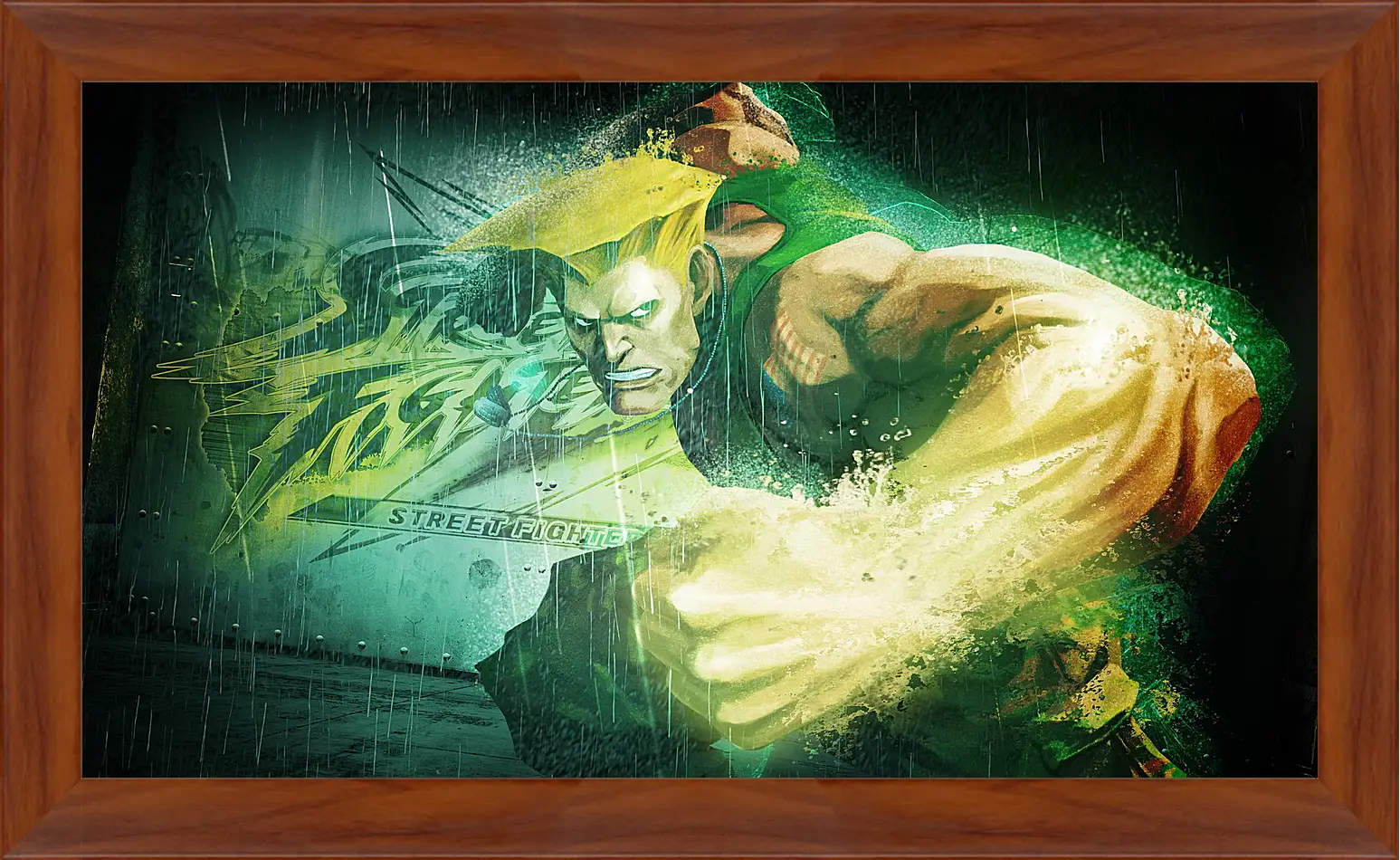 Картина в раме - street fighter x tekken, guile, dist
