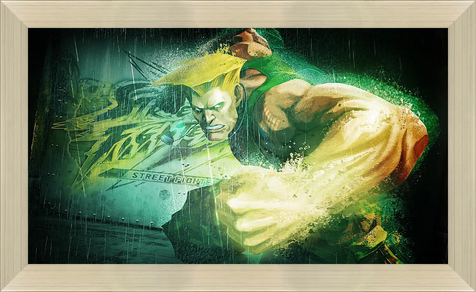 Картина в раме - street fighter x tekken, guile, dist
