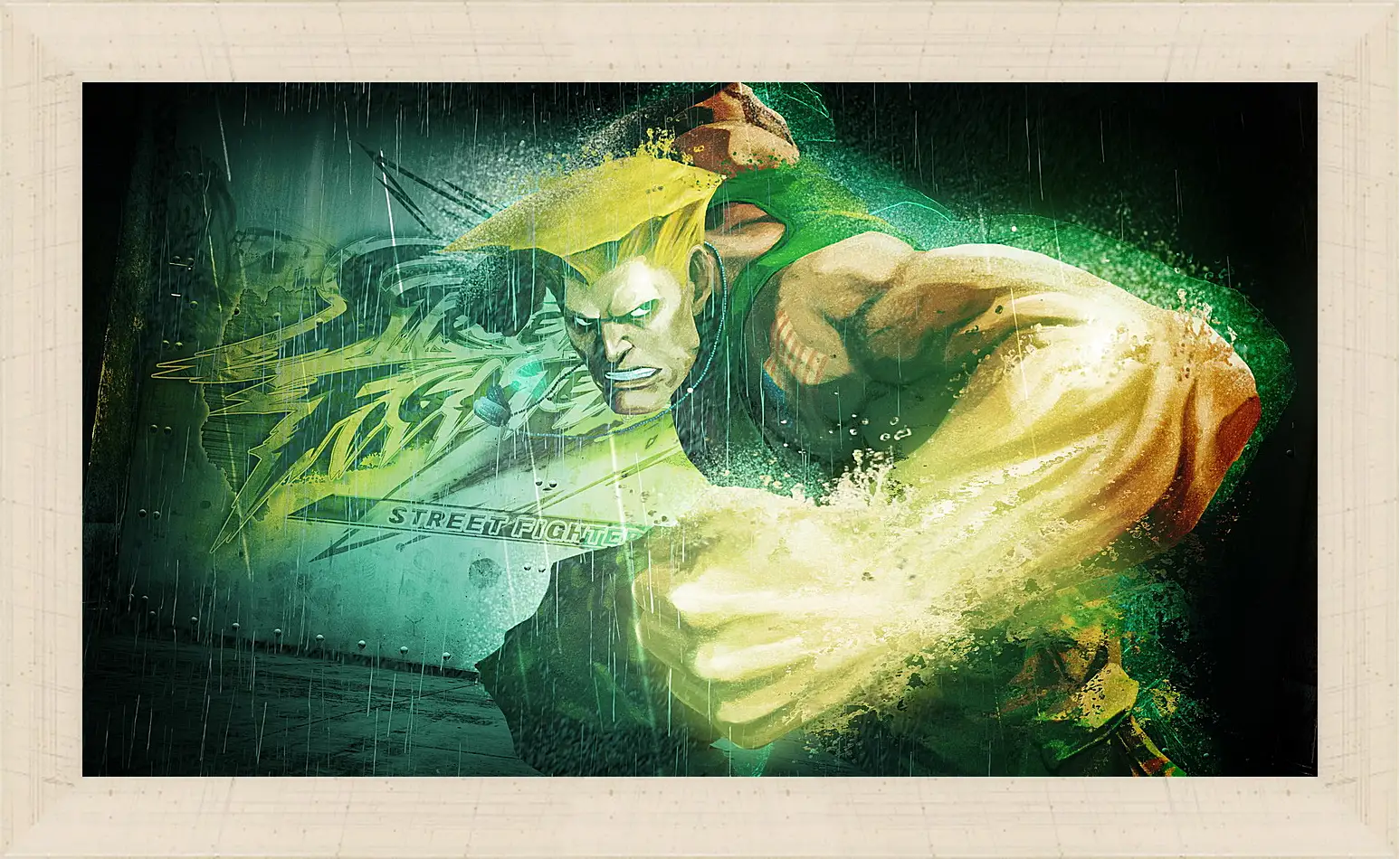 Картина в раме - street fighter x tekken, guile, dist
