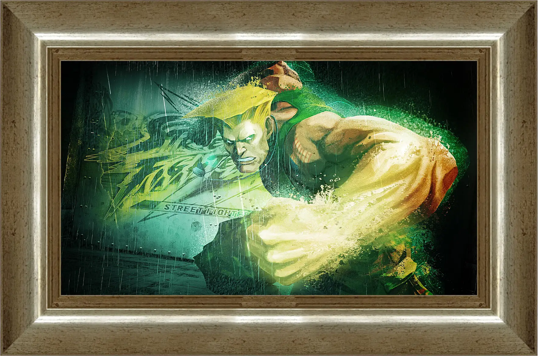 Картина в раме - street fighter x tekken, guile, dist
