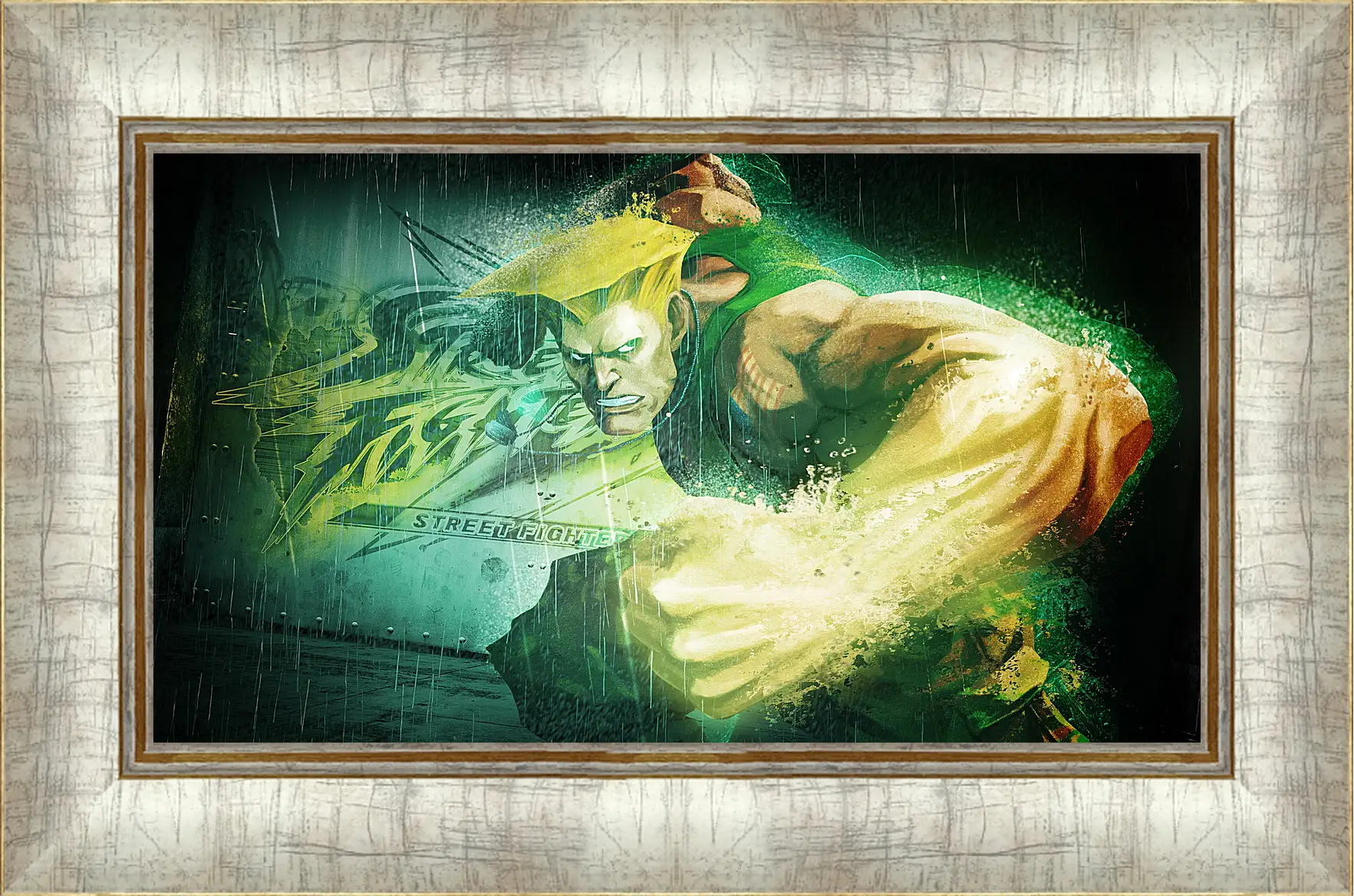 Картина в раме - street fighter x tekken, guile, dist
