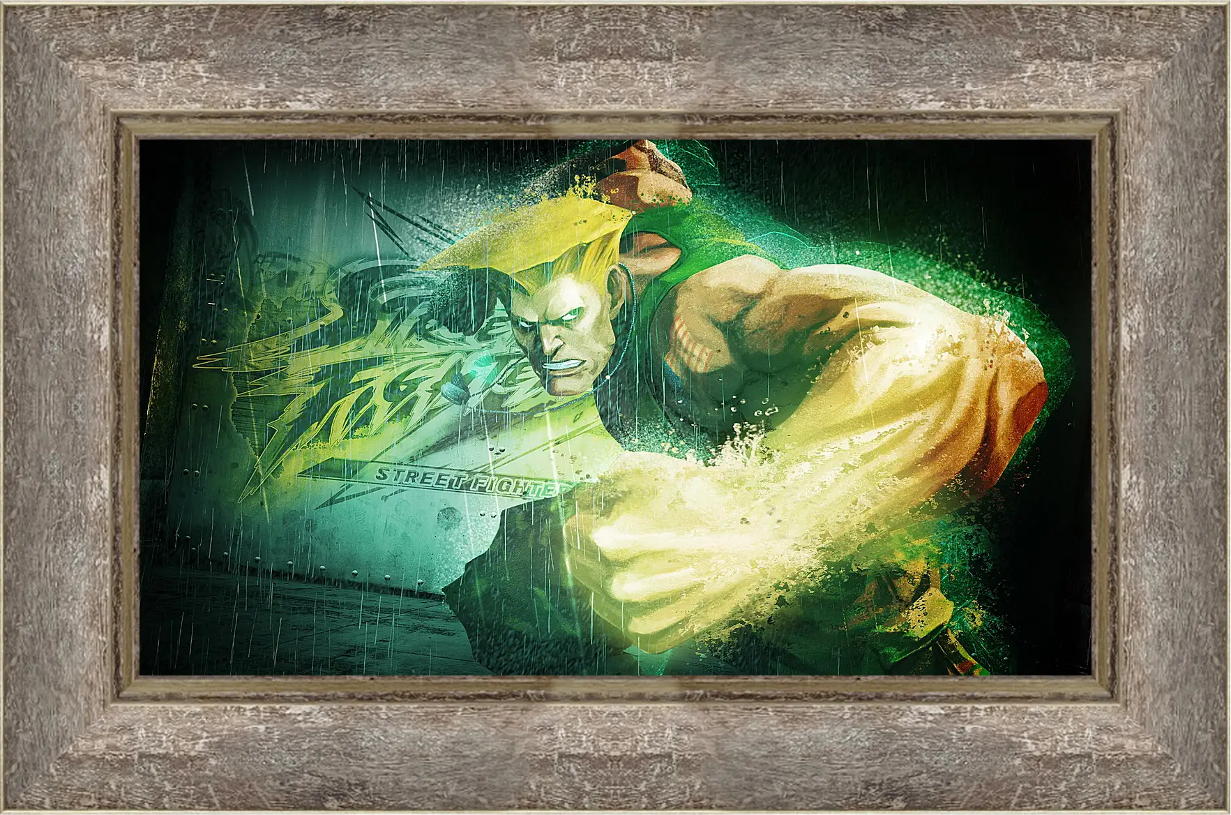 Картина в раме - street fighter x tekken, guile, dist
