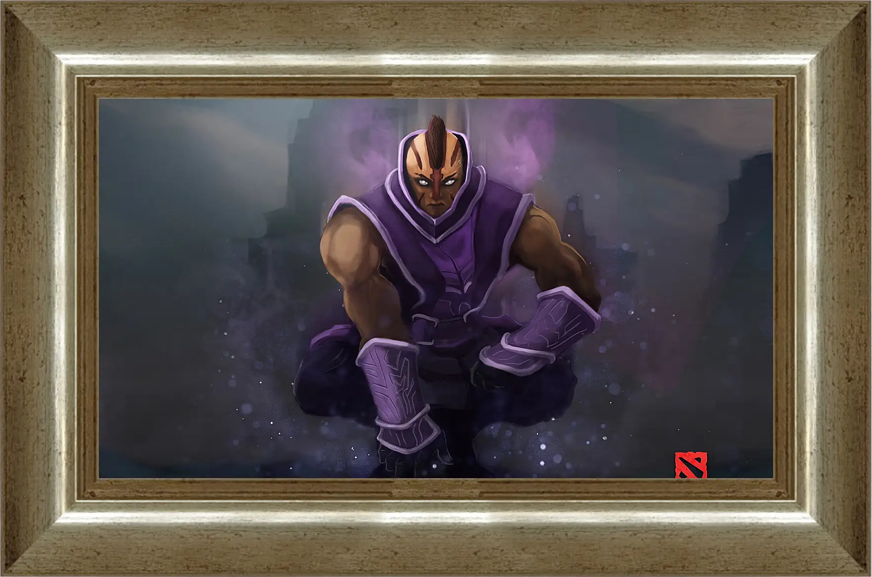 Картина в раме - monk of turstarkuri, anti-mage, dota 2