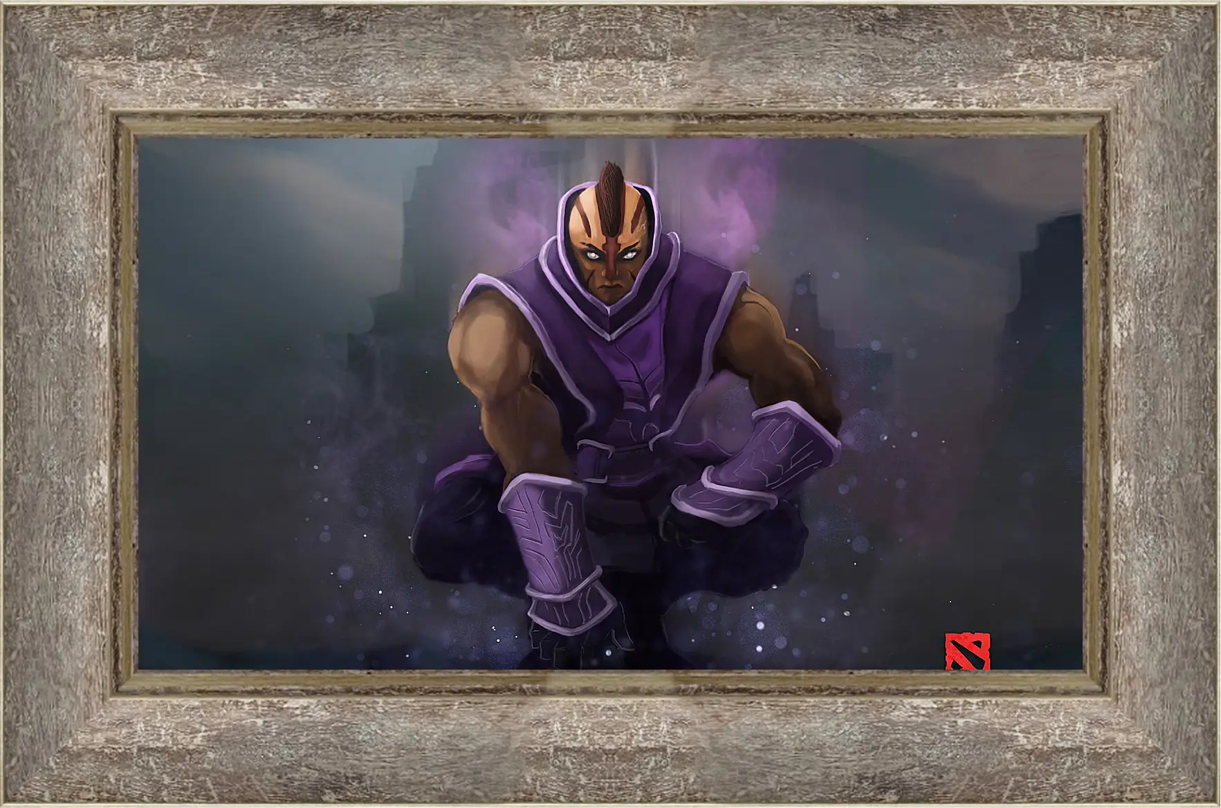 Картина в раме - monk of turstarkuri, anti-mage, dota 2