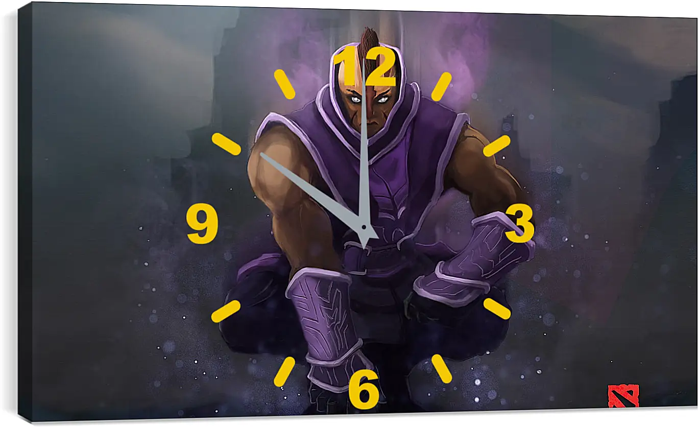 Часы картина - monk of turstarkuri, anti-mage, dota 2