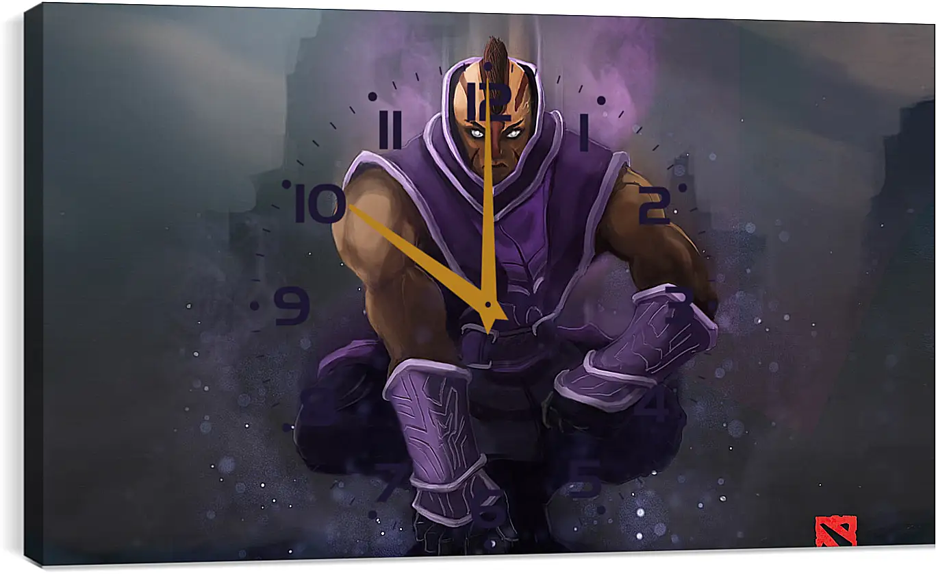 Часы картина - monk of turstarkuri, anti-mage, dota 2
