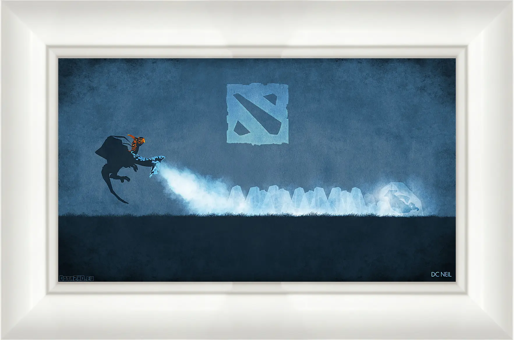 Картина в раме - frosty diet, dota 2, art