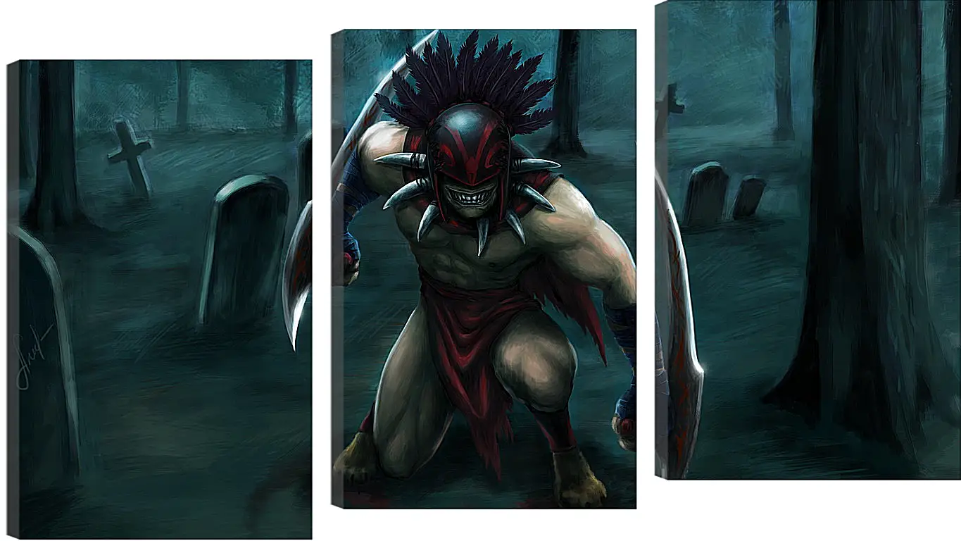 Модульная картина - bloodseeker, dota 2, art