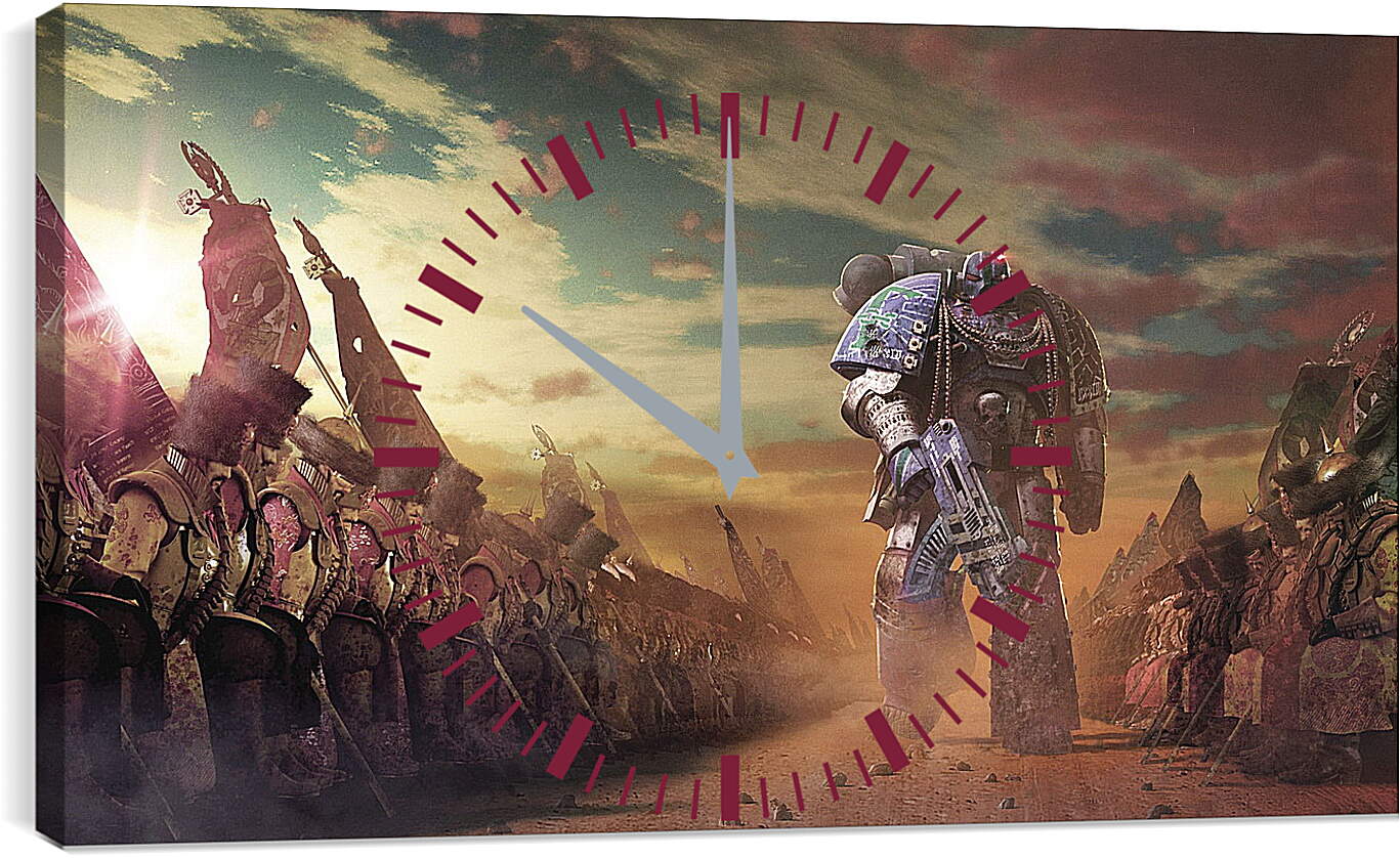 Часы картина - warhammer 40000, alpha legion, game
