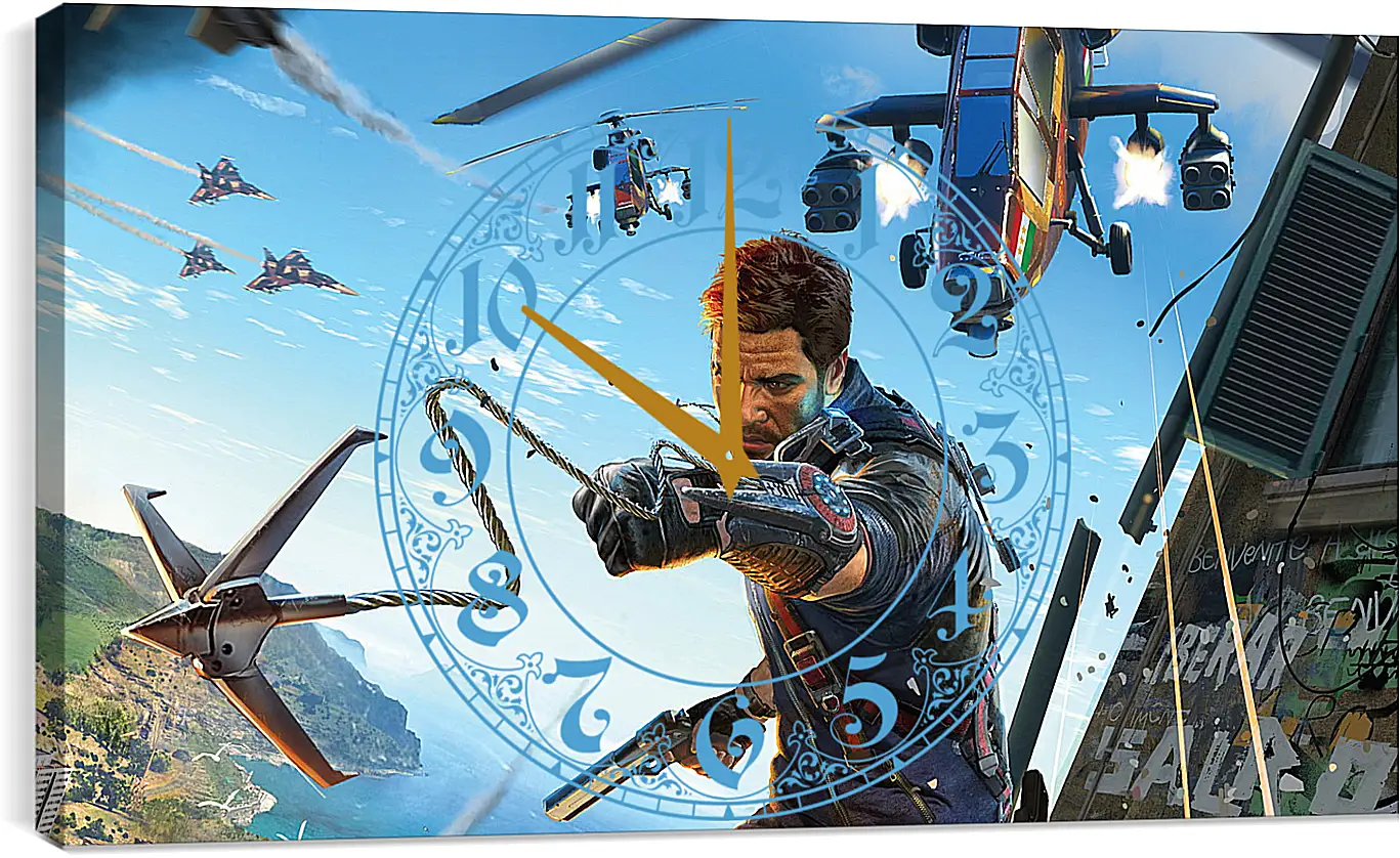 Часы картина - just cause 3, just cause, rico rodriguez
