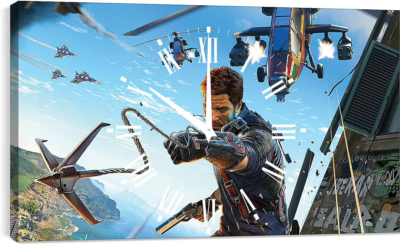 Часы картина - just cause 3, just cause, rico rodriguez
