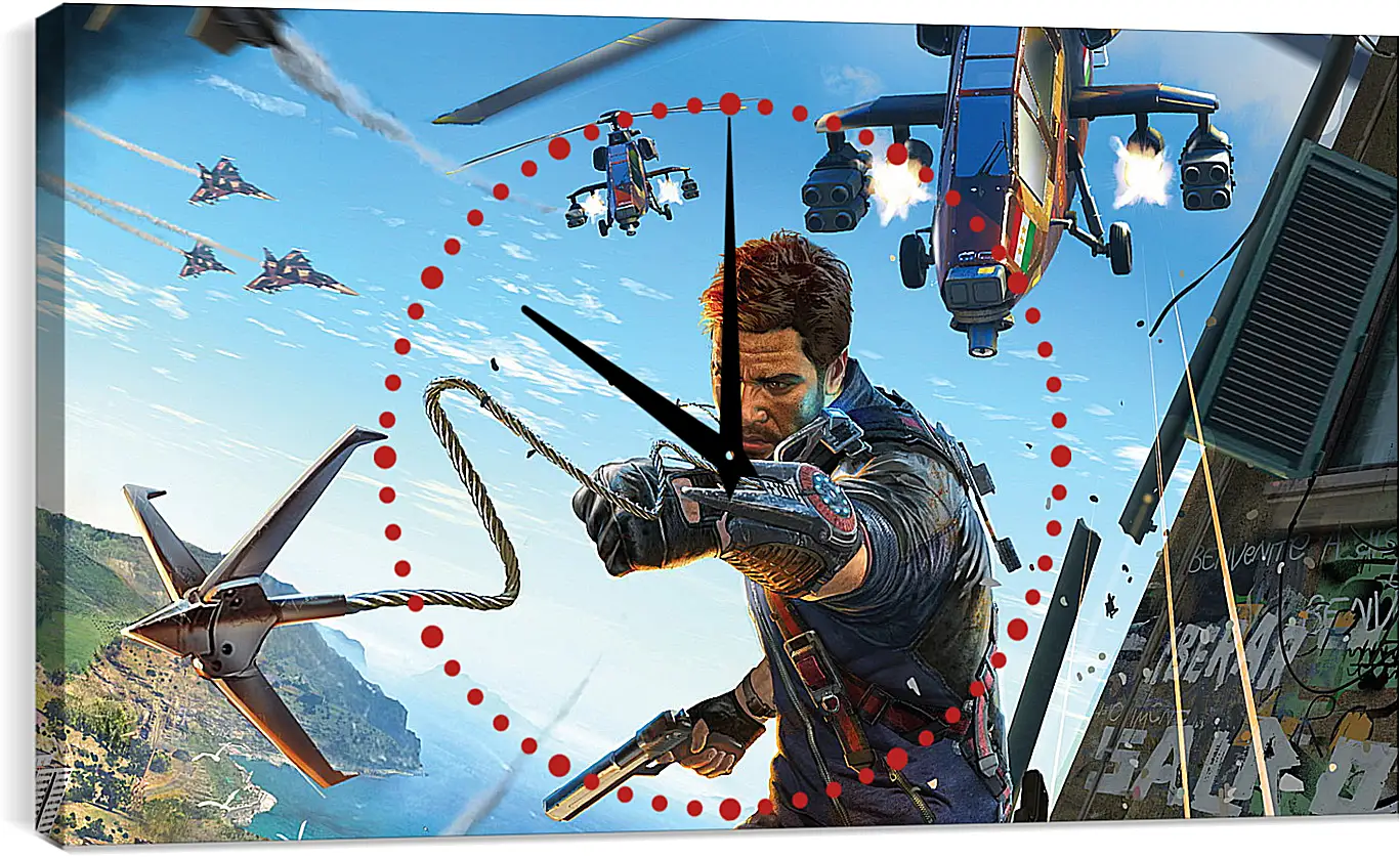 Часы картина - just cause 3, just cause, rico rodriguez
