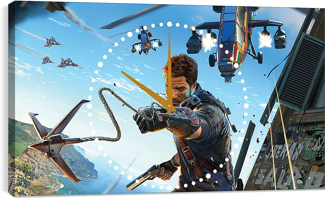 Часы картина - just cause 3, just cause, rico rodriguez
