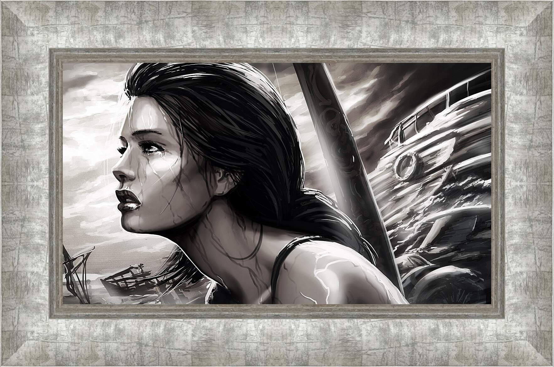 Картина в раме - tomb raider, lara croft, girl