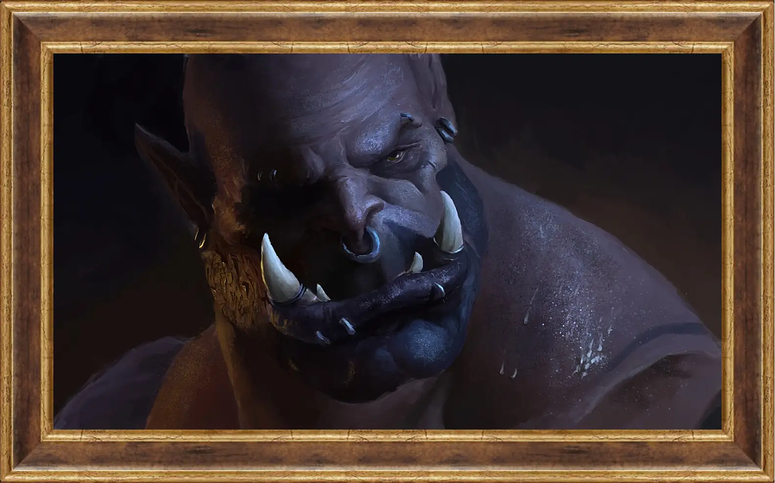 Картина в раме - world of warcraft, warlords of draenor, orc
