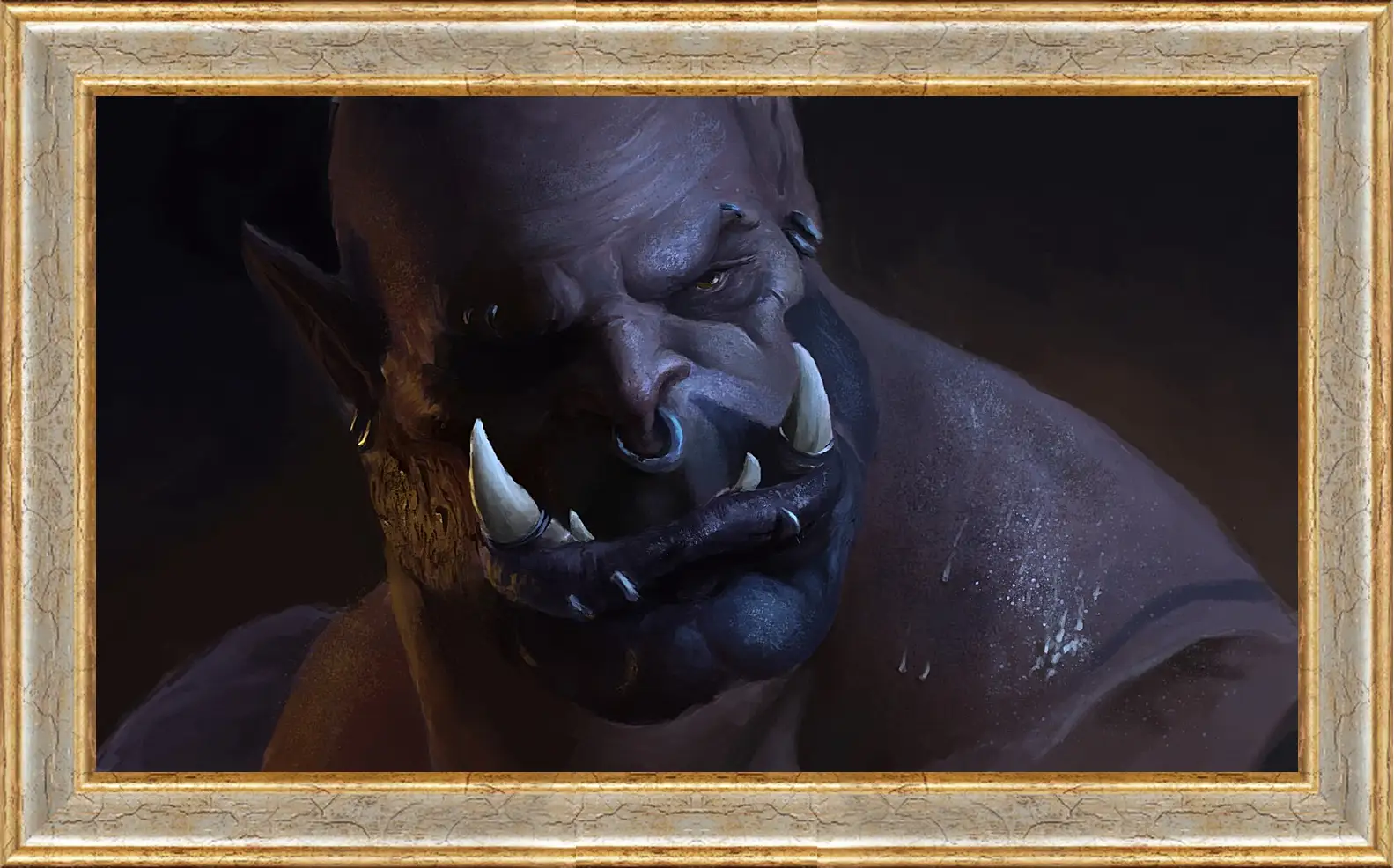 Картина в раме - world of warcraft, warlords of draenor, orc
