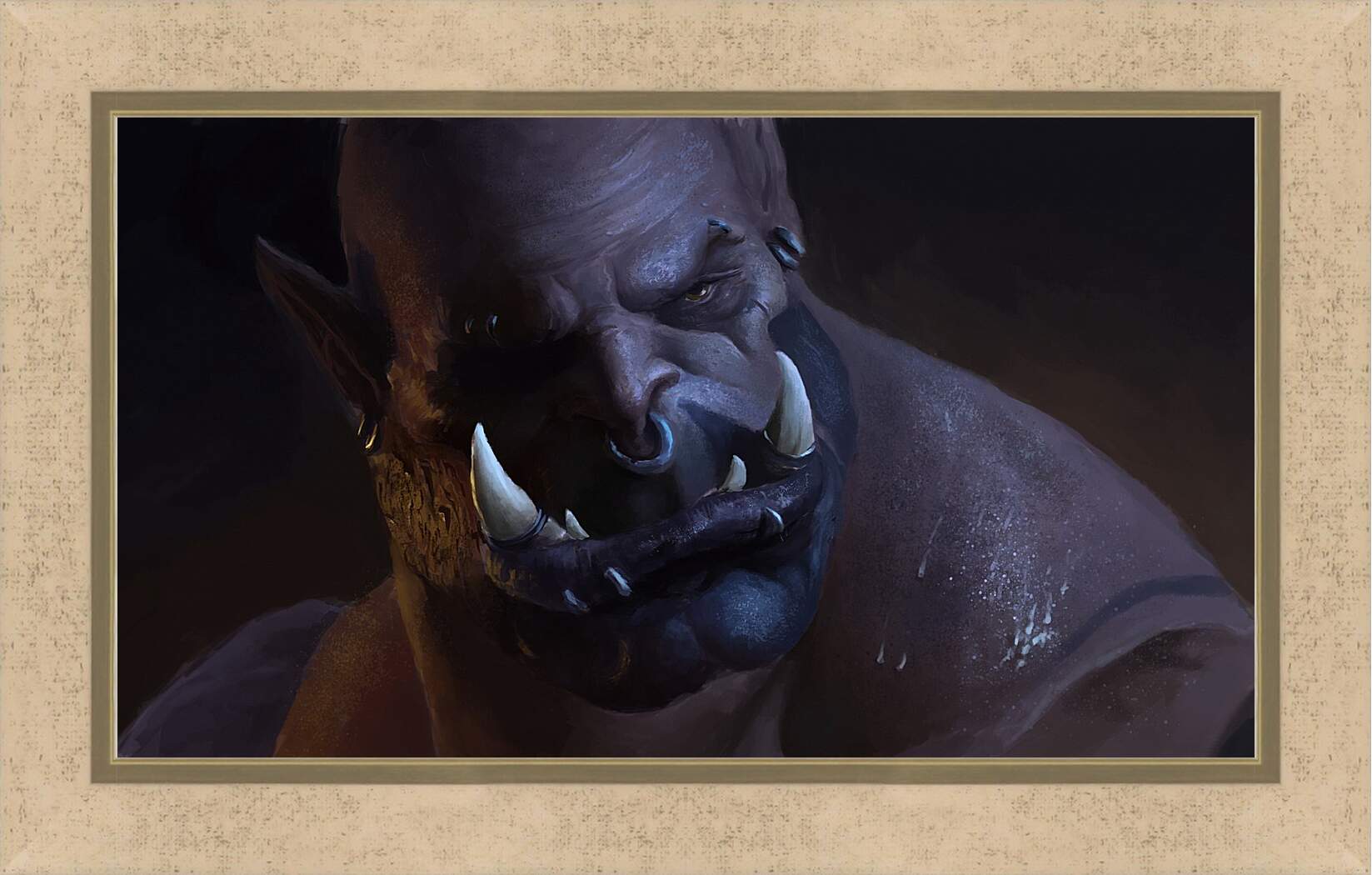 Картина в раме - world of warcraft, warlords of draenor, orc
