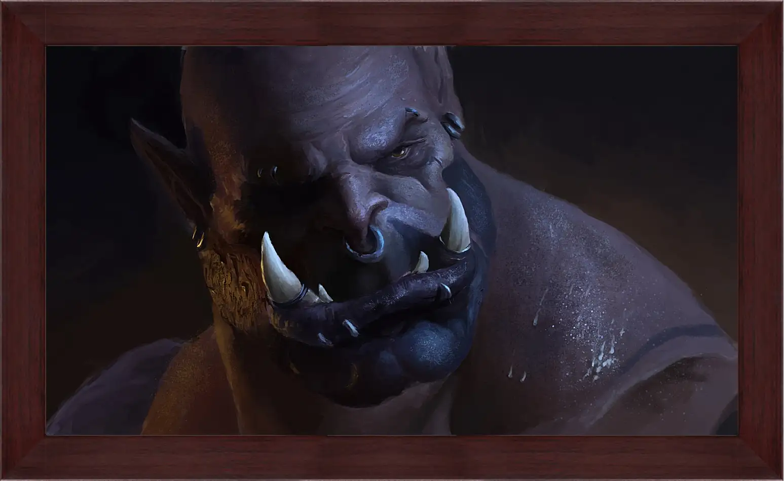 Картина в раме - world of warcraft, warlords of draenor, orc
