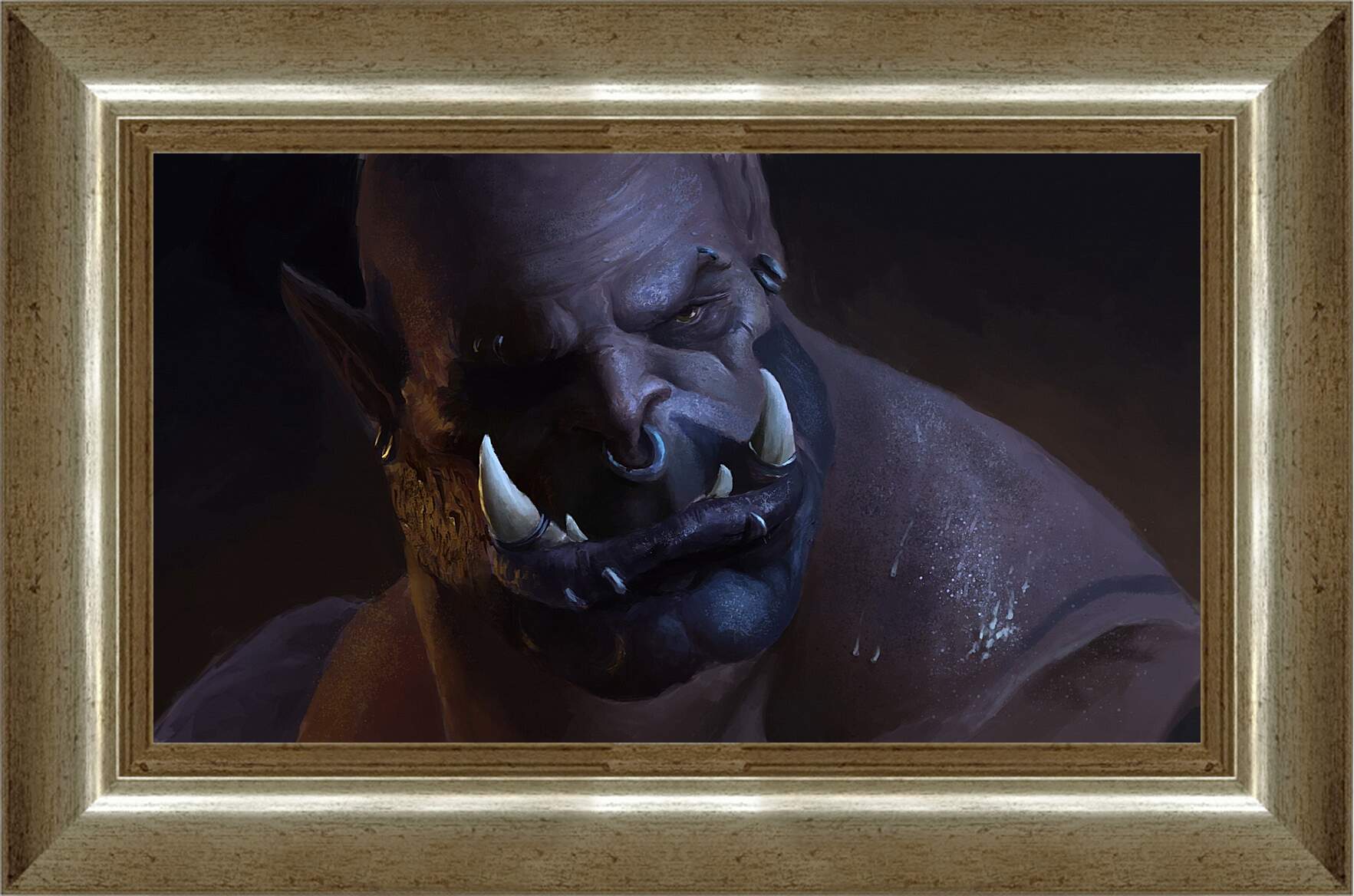 Картина в раме - world of warcraft, warlords of draenor, orc
