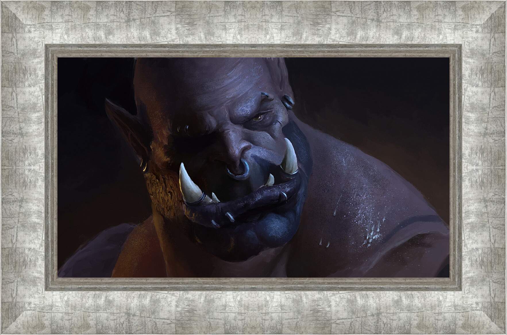 Картина в раме - world of warcraft, warlords of draenor, orc
