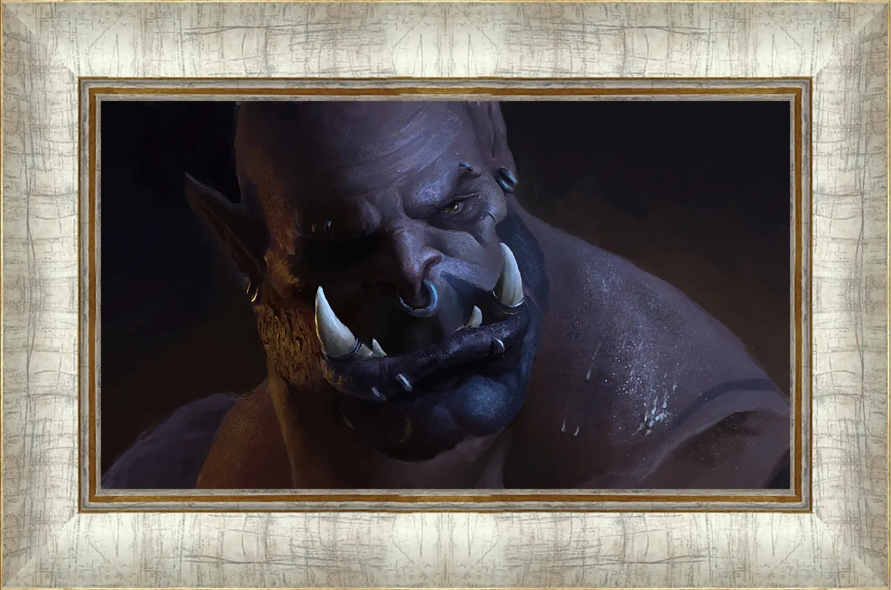 Картина в раме - world of warcraft, warlords of draenor, orc
