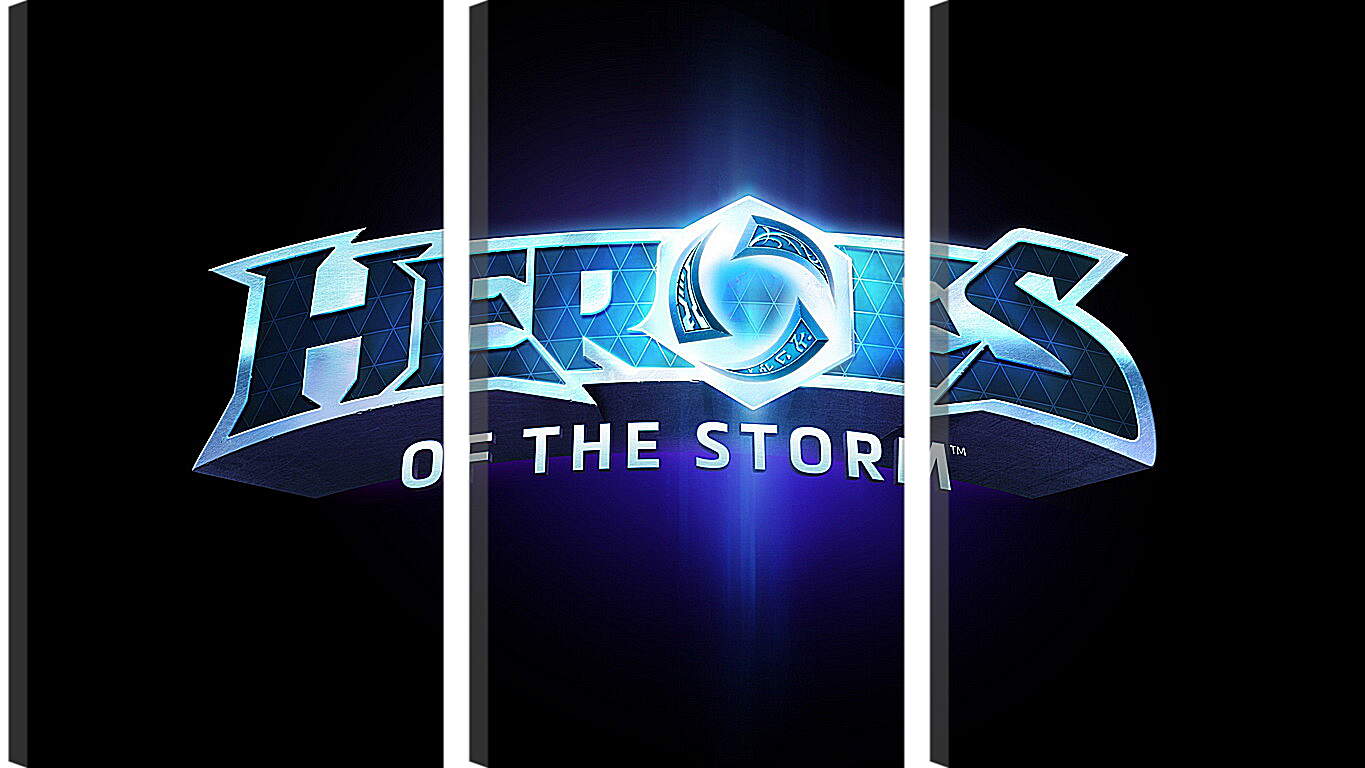 Модульная картина - heroes of the storm, blizzard entertainment, blue
