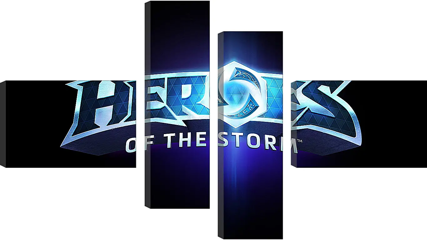 Модульная картина - heroes of the storm, blizzard entertainment, blue
