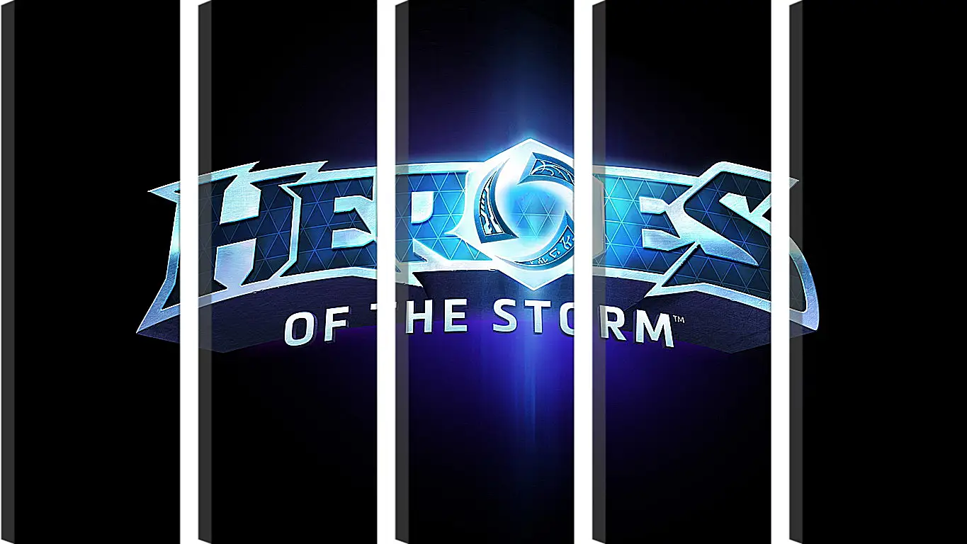 Модульная картина - heroes of the storm, blizzard entertainment, blue
