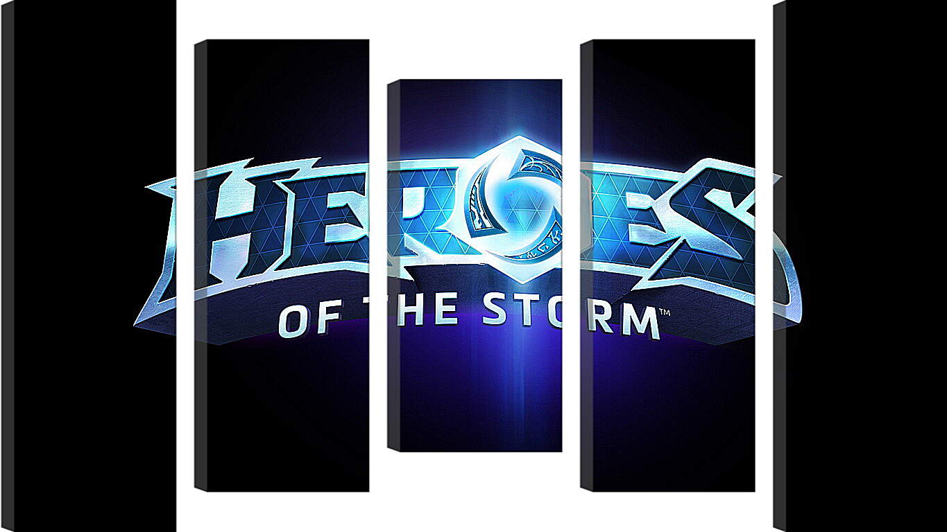 Модульная картина - heroes of the storm, blizzard entertainment, blue
