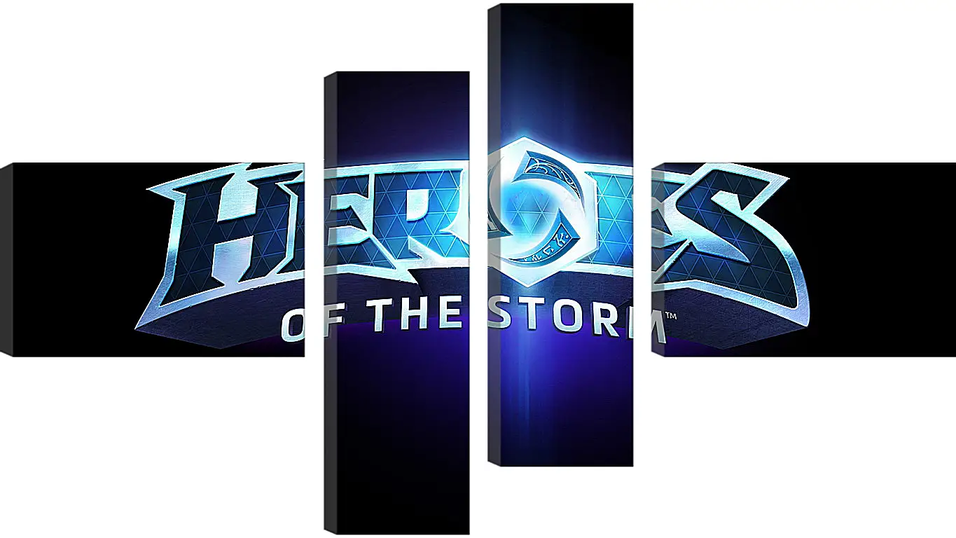 Модульная картина - heroes of the storm, blizzard entertainment, blue
