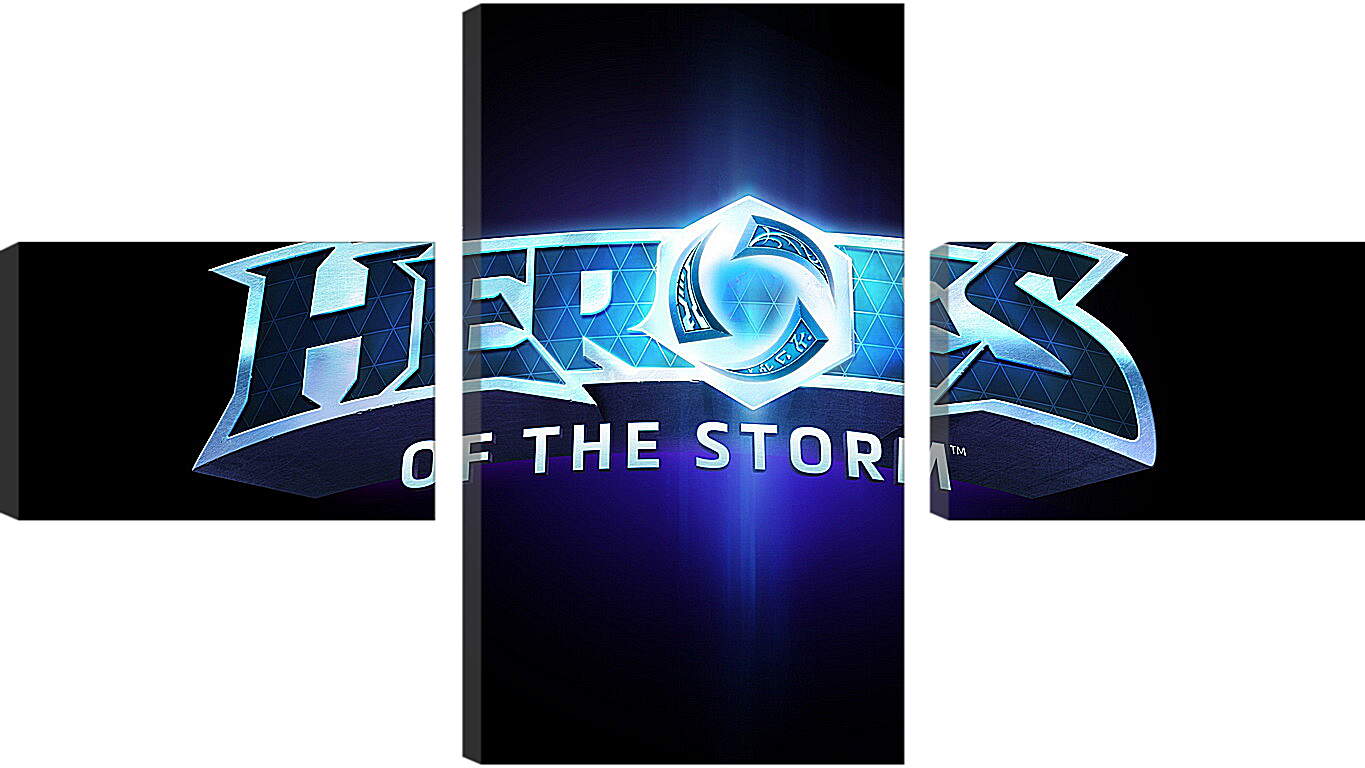 Модульная картина - heroes of the storm, blizzard entertainment, blue
