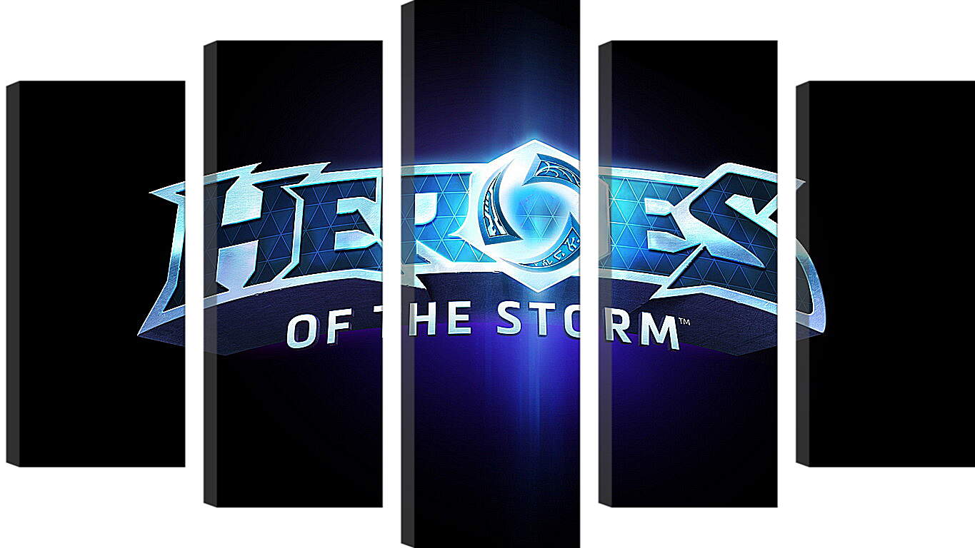 Модульная картина - heroes of the storm, blizzard entertainment, blue
