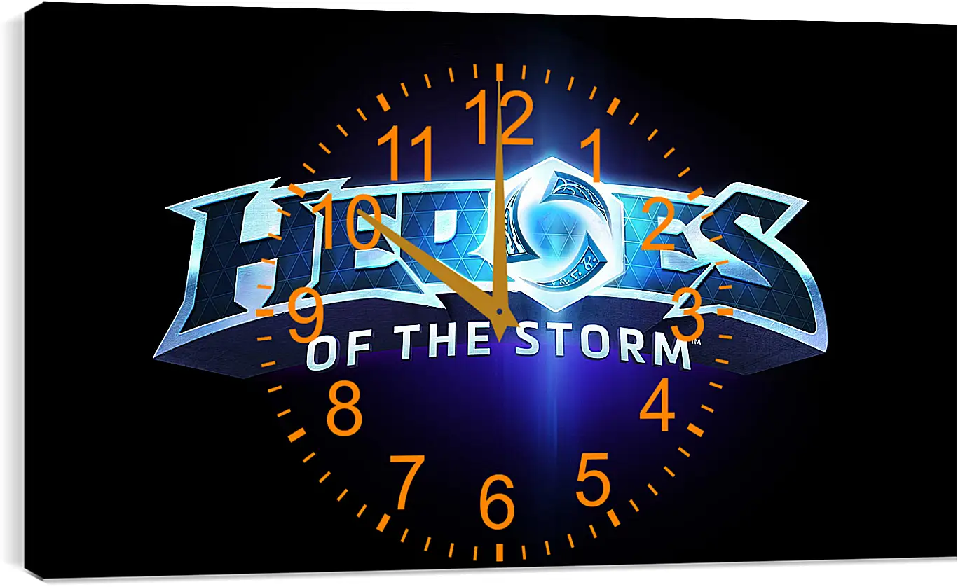 Часы картина - heroes of the storm, blizzard entertainment, blue
