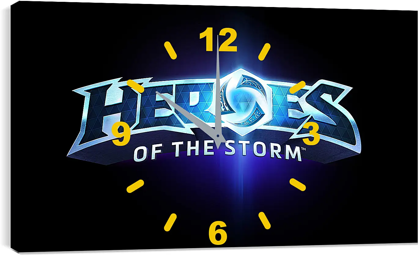 Часы картина - heroes of the storm, blizzard entertainment, blue
