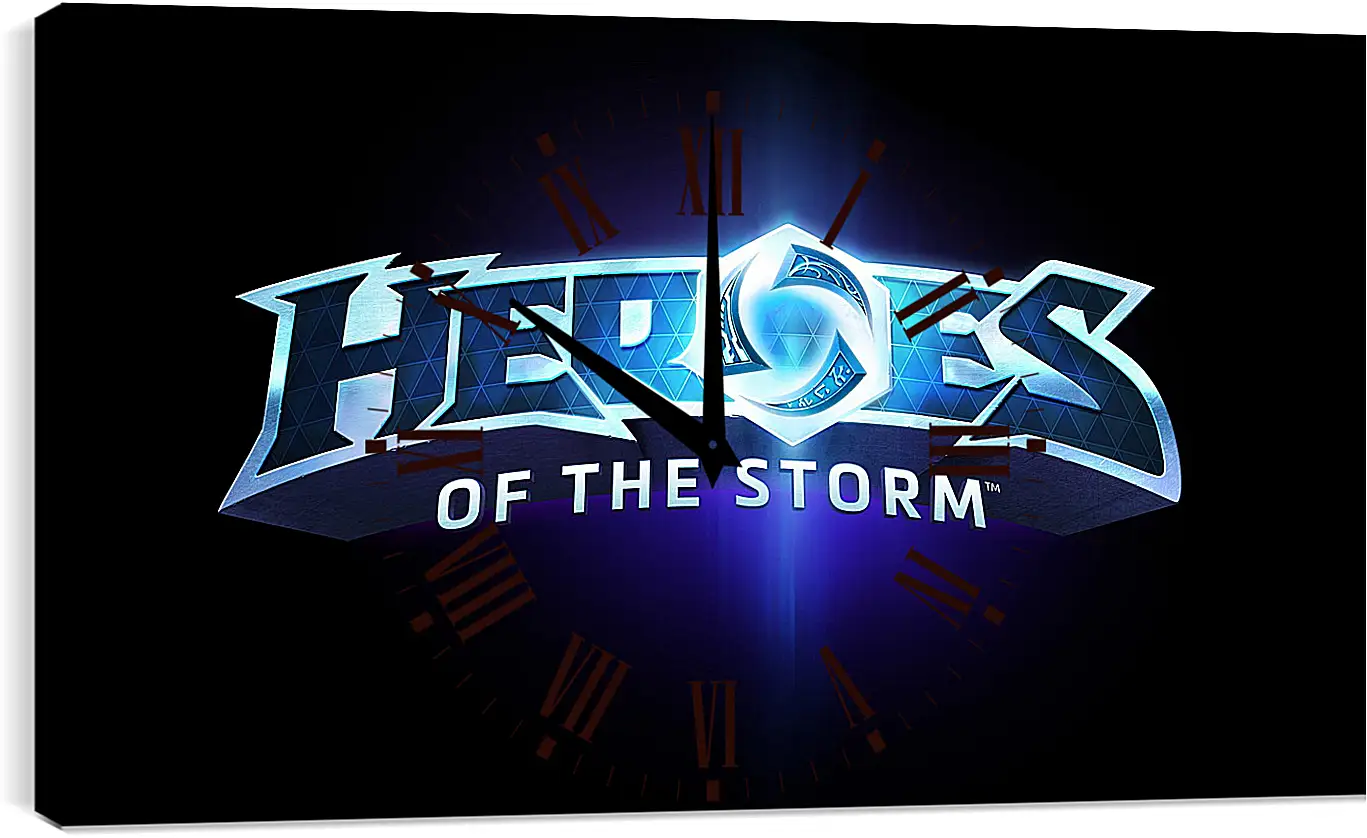 Часы картина - heroes of the storm, blizzard entertainment, blue
