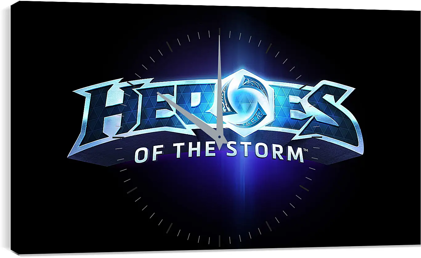 Часы картина - heroes of the storm, blizzard entertainment, blue
