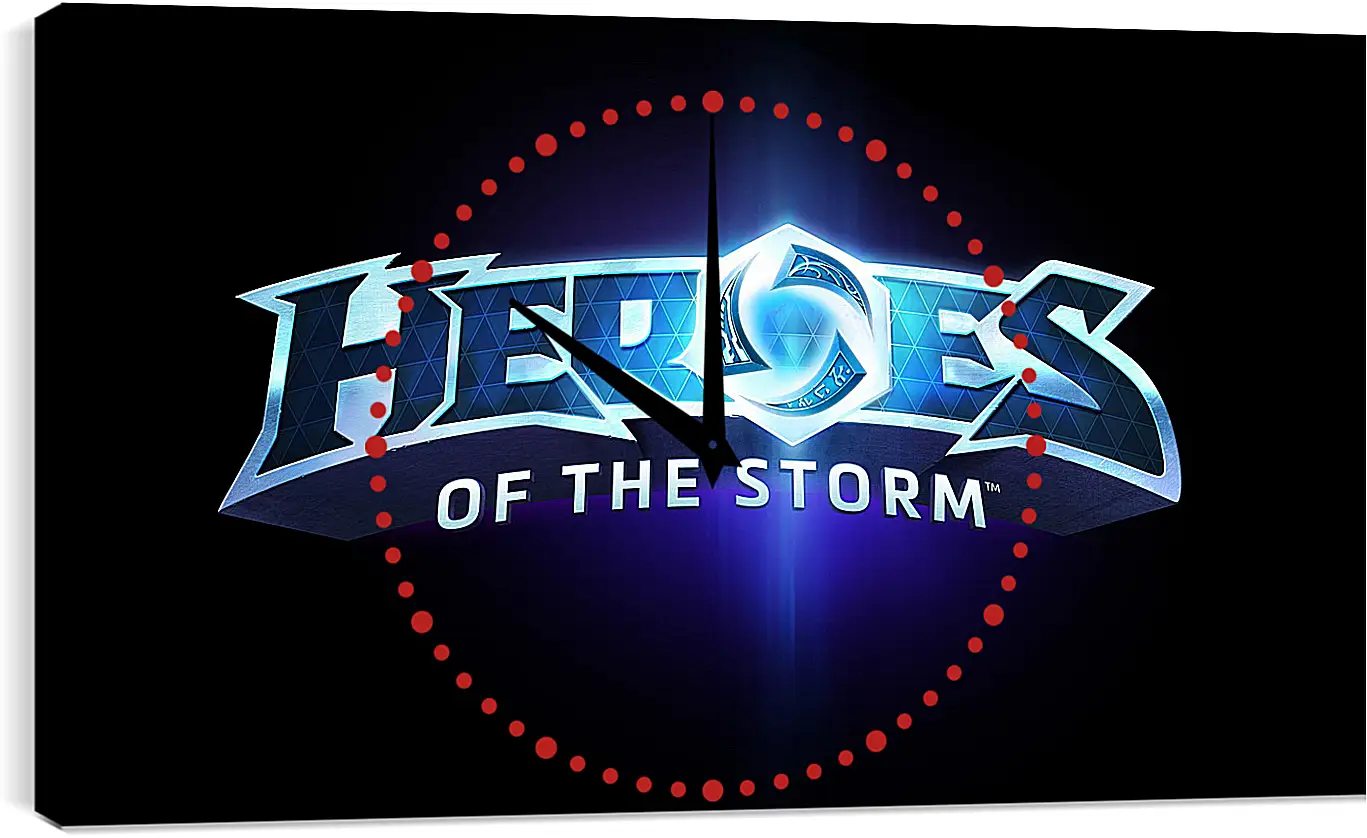 Часы картина - heroes of the storm, blizzard entertainment, blue
