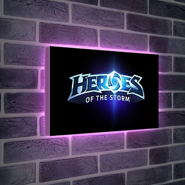 Лайтбокс световая панель - heroes of the storm, blizzard entertainment, blue
