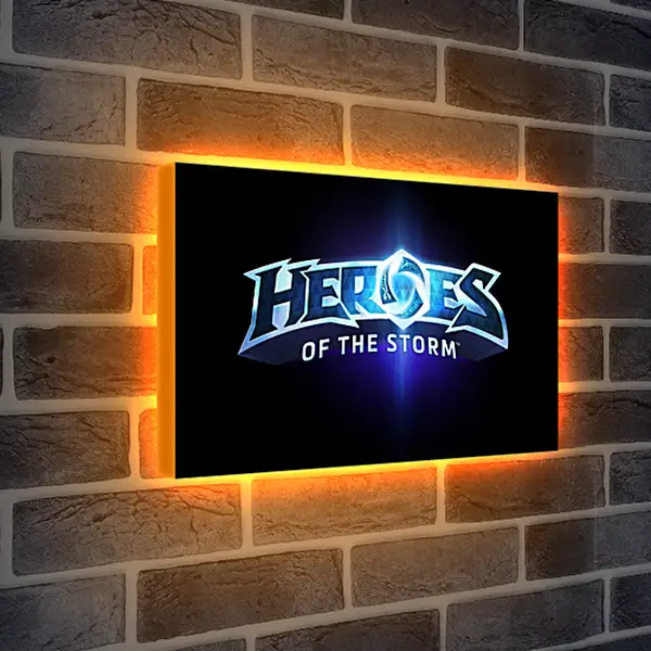 Лайтбокс световая панель - heroes of the storm, blizzard entertainment, blue
