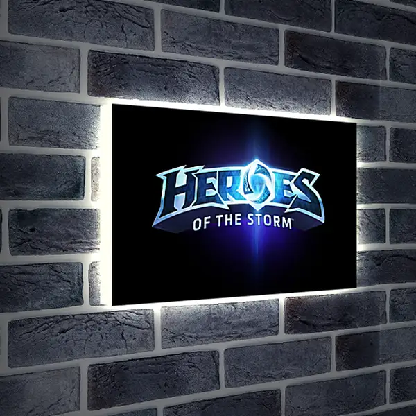 Лайтбокс световая панель - heroes of the storm, blizzard entertainment, blue
