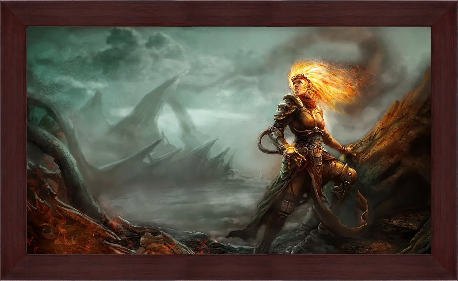 Картина в раме - magic, the gathering, chandra
