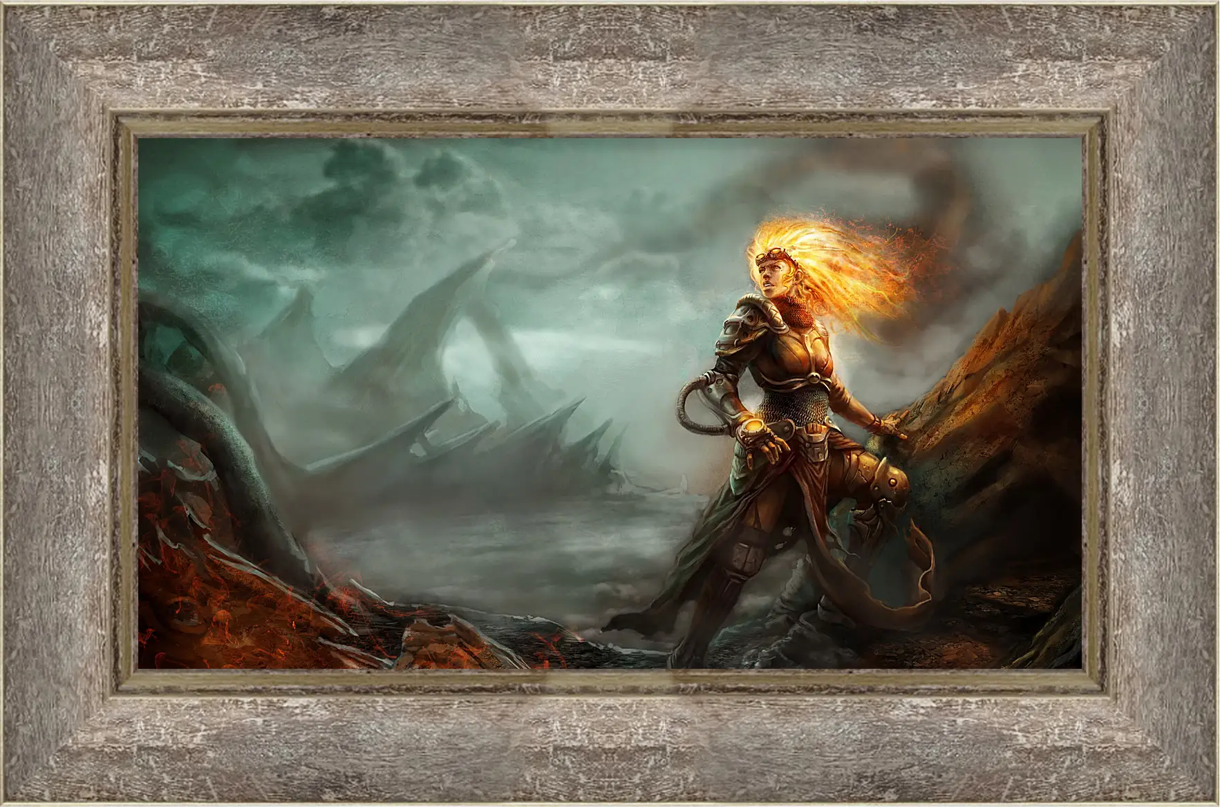 Картина в раме - magic, the gathering, chandra
