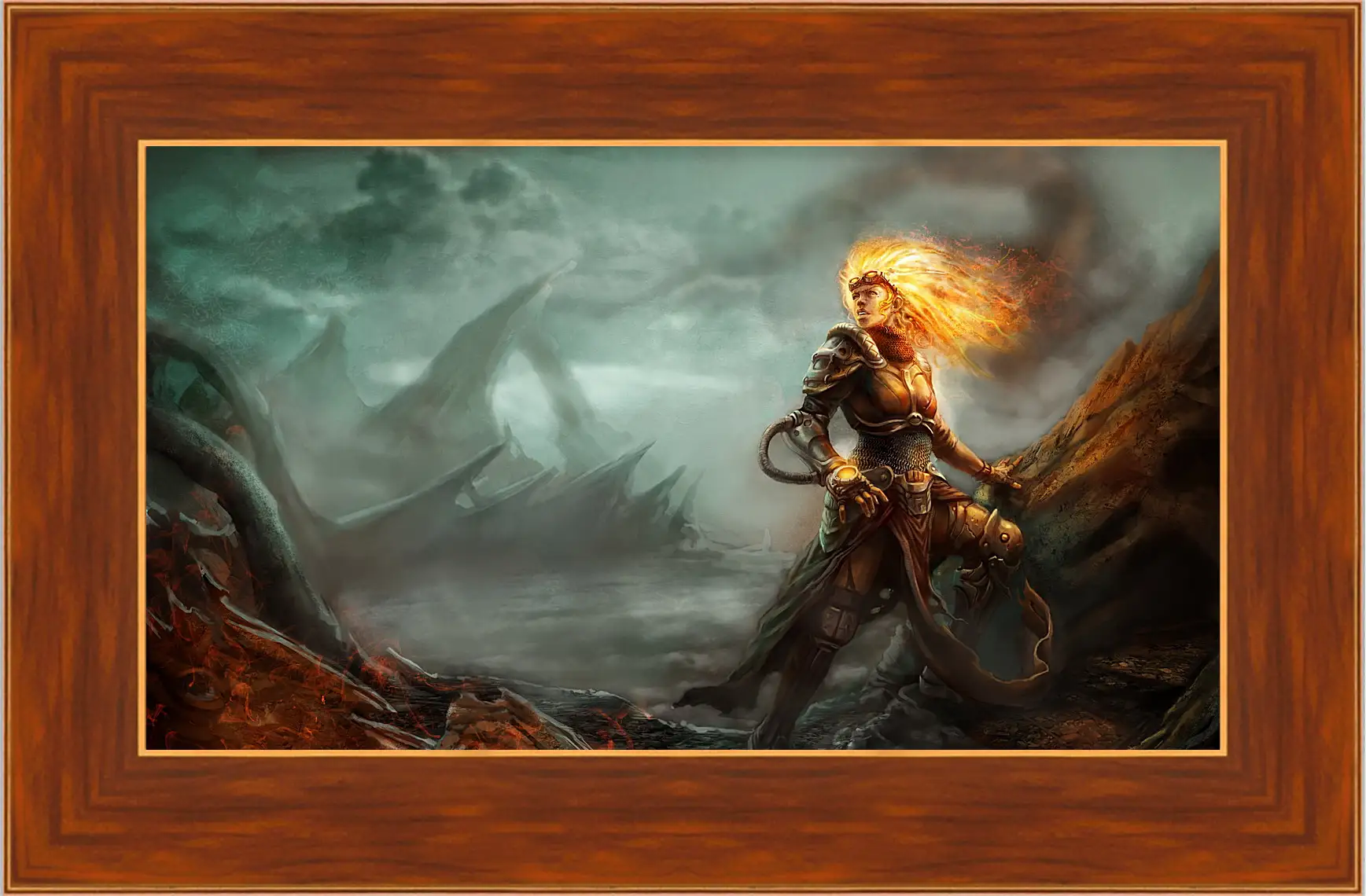 Картина в раме - magic, the gathering, chandra
