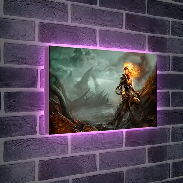 Лайтбокс световая панель - magic, the gathering, chandra
