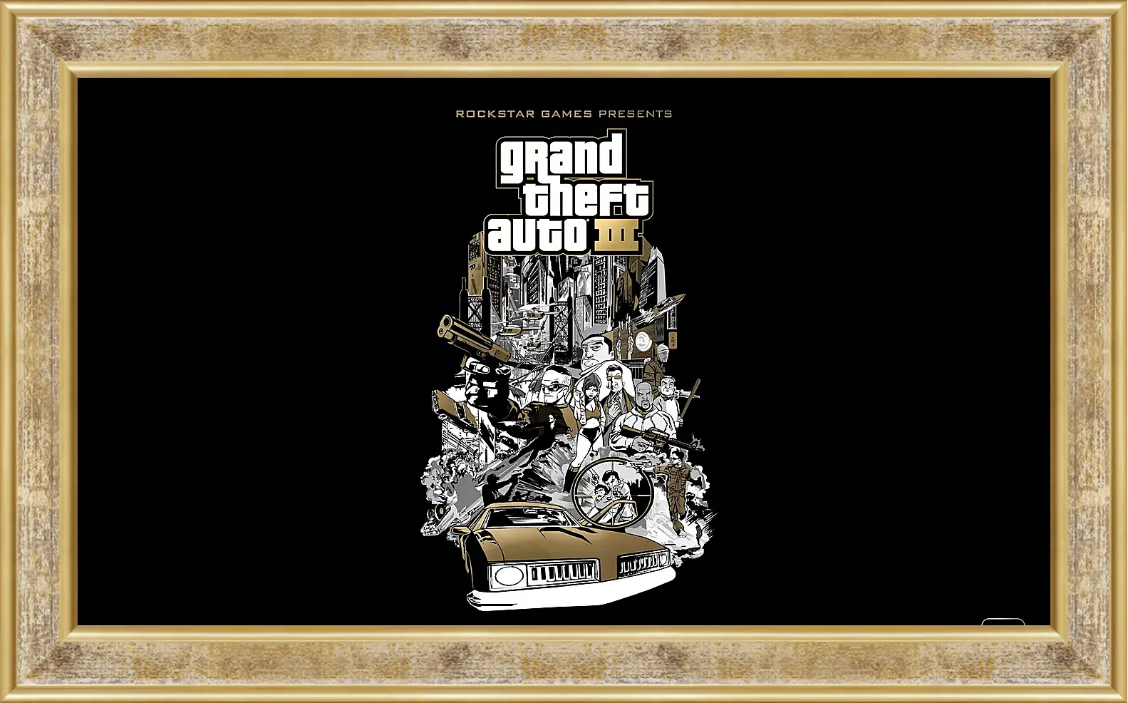 Картина в раме - gta, grand theft auto 3, graphics
