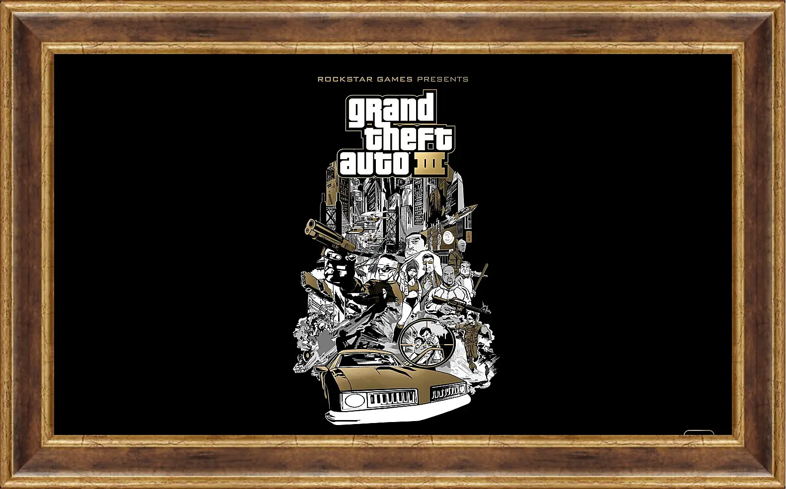 Картина в раме - gta, grand theft auto 3, graphics
