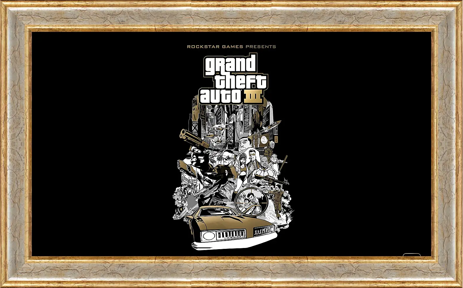 Картина в раме - gta, grand theft auto 3, graphics
