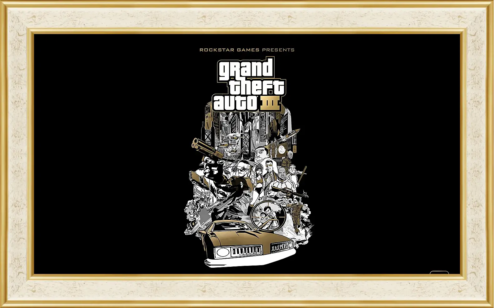 Картина в раме - gta, grand theft auto 3, graphics
